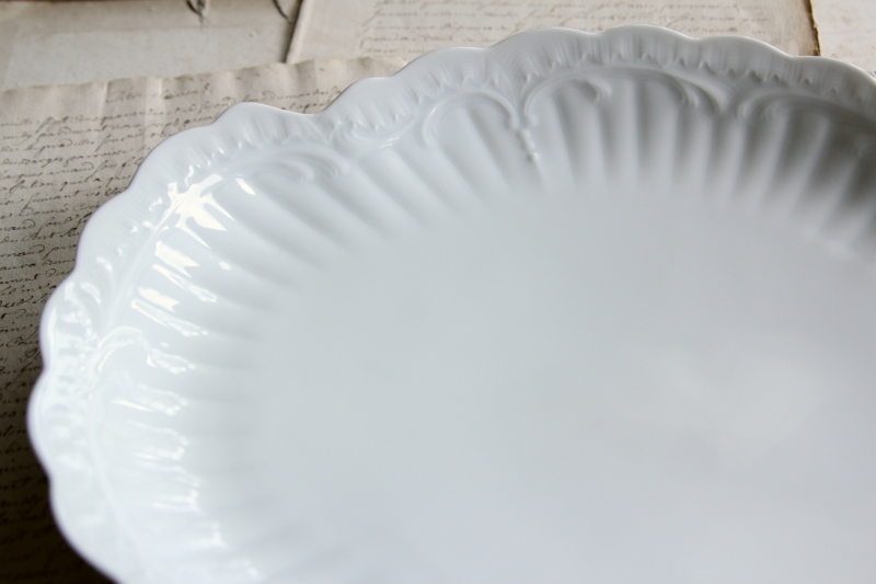 アンティークリモージュ　白磁大皿　フランス　limoges