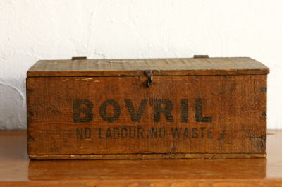 BOVRIL　BOX　 ボブリル　アンティーク　木箱 BOVRIL BOX ボブリル アンティーク 木箱