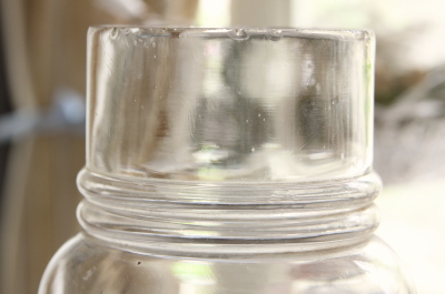 アンティークガラス瓶　ガラス花器　フランス