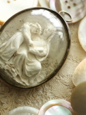 アンティーク聖母子像　フランス　プラスター　石膏