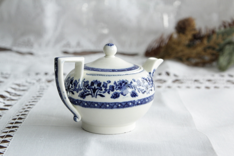 アンティークウエッジウッド WEDGWOOD ティーポット ブルーアンド