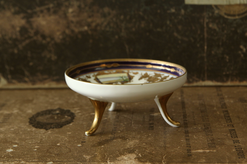 アンティークノリタケ 陶器 リングツリー アクセサリートレイ 手の