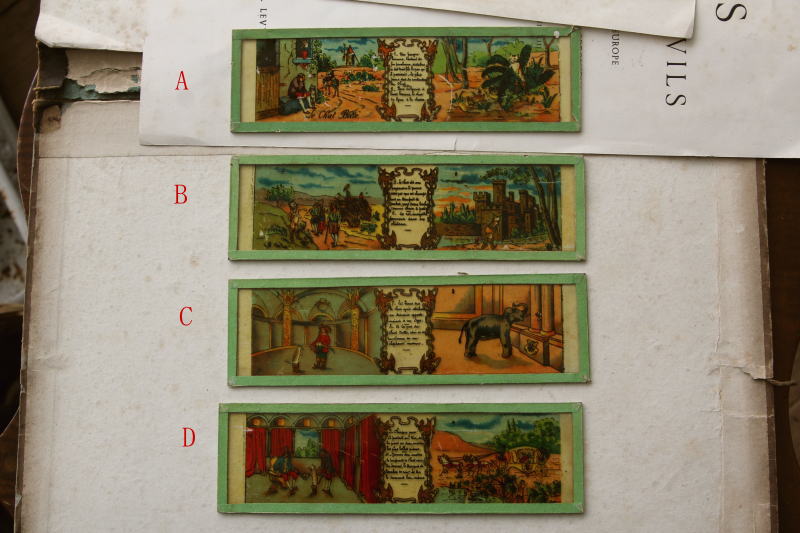 アンティークガラス絵 マジックランタンスライド フランス 幻灯