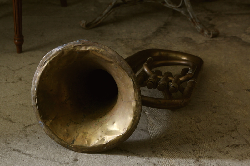 アンティークユーフォニアム フランス 金管楽器 【Antiques アンティークユーフォニアム フランス 金管楽器 【Antiques