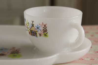 アンティークファイヤーキング fireking federal スナックセット