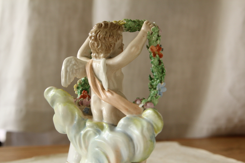 アンティークドレスデン　天使の壺 アンティークドレスデン 天使の壺 アンティークドレスデン天使の壺