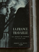 アンティークブック　古書　写真集　フランス　la france travaille