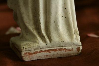 アンティーク石膏像 フランス 聖テレーズ   京都 鹿