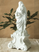 アンティーク白磁聖母子像　パリ窯　Vieux_Paris