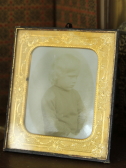アンティークフォト　ガラスケース　古い写真　イギリス