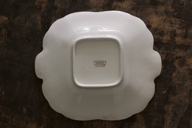 アンティークウエッジウッド wedgwood embossed queens ware B&B