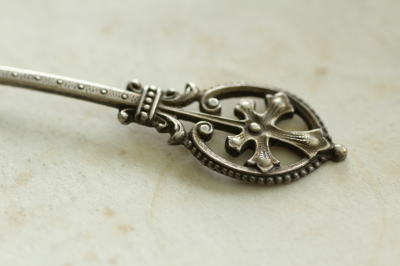 アンティークシルバーソルトディッシュ ソルトスプーン フランス