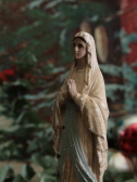 アンティーク聖像　フランス　ルルドのマリア