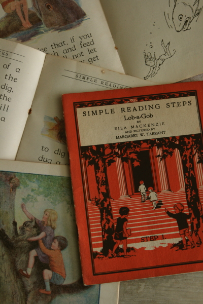 アンティークブック　イギリス　フェアリーストーリー　simple reading steps
