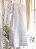 アンティーククリスニングドレス　ベビードレス　刺繍　カットワーク　イギリス