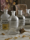 アンティークボトル　薬品壜　イギリス　実験道具　理系雑貨