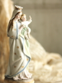 アンティーク聖母子像　マリア像　幼子イエス　フランス　フィギュリン