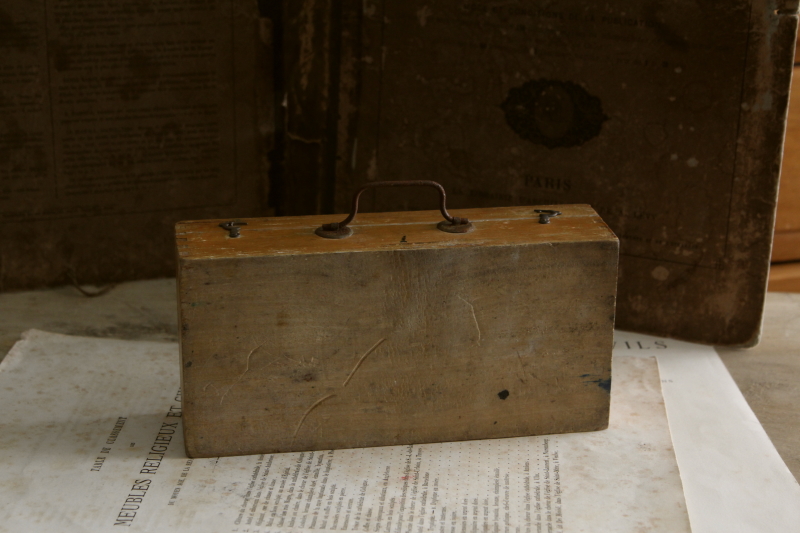 アンティークツールボックス 道具箱 デッサン フランス 【Antiques