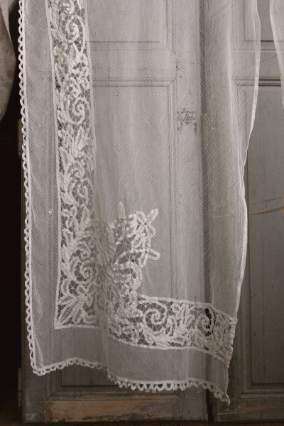 フランスアンティーク　カーテンペア コーネリーレースカーテン | フランスアンティークショップ