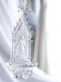 アンティークガラスベニチエ　聖水盤　聖母マリア　フランス　アンティークストリュフ 20220928