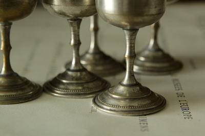アンティークシルバーカップ 酒器 フランス 【Antiques Truffle