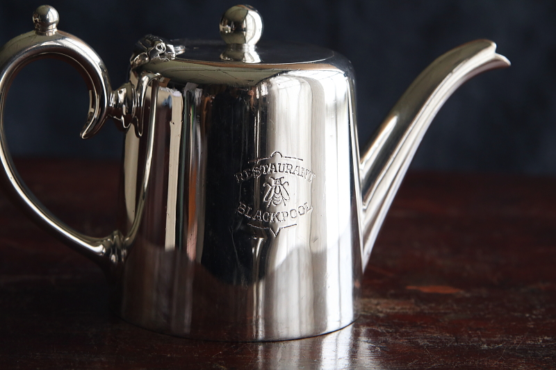 レストランウェア　ハーフパイントティポット　gladwin cooper brothers イギリス アンティークストリュフ