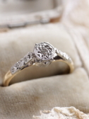 アンティークダイヤモンドソリテールリング　ヴィンテージジュエリー　エンゲージリング　婚約指輪　イギリス　アンティークストリュフ 20221027