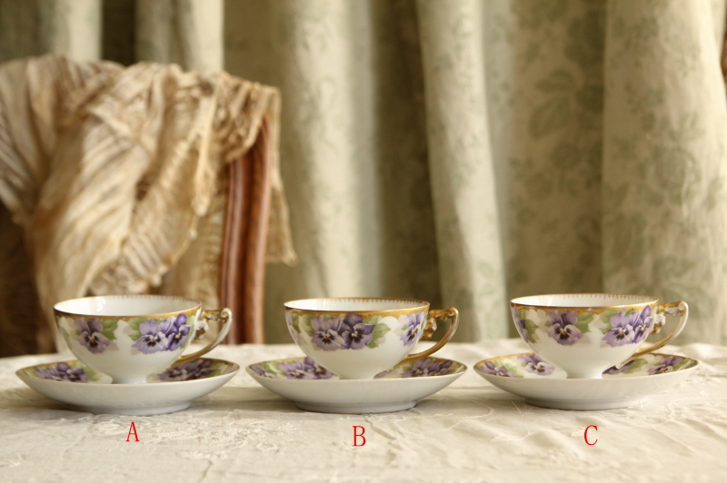 アンティークローゼンタール rosenthal bavalia スミレ ティー