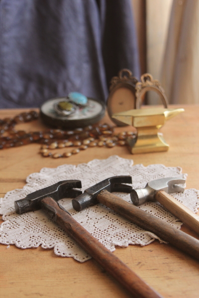 骨董品、昭和レトロ、アンティーク　金槌、歯槌 昭和レトロ/1950年代物】金槌かなづち ロックピック ハンマー