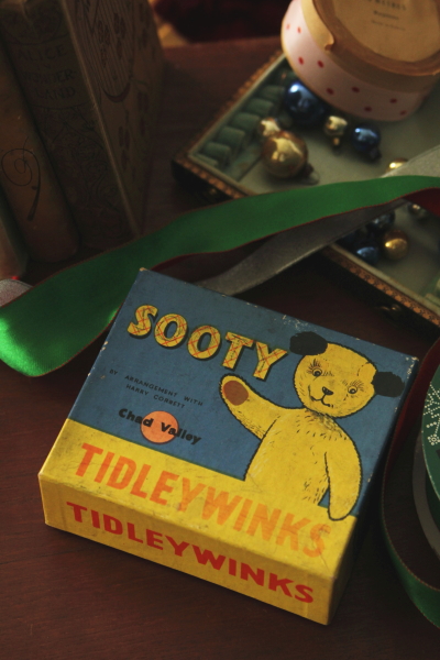 アンティークボードゲームティドリーウインクス tedleywinks チャドバレー　chad valley スーティー　sooty　イギリス