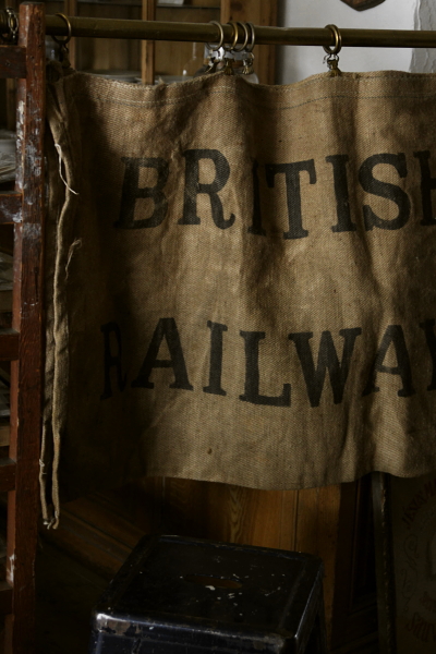 アンティーク麻袋　イギリス　BRITISH RAILWAYS