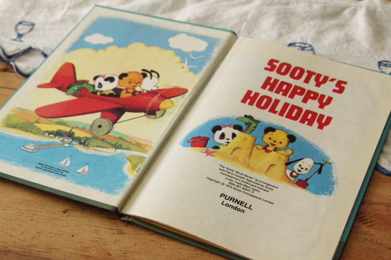 アンティーク　古書　絵本　スーティー　SOOTY イギリス