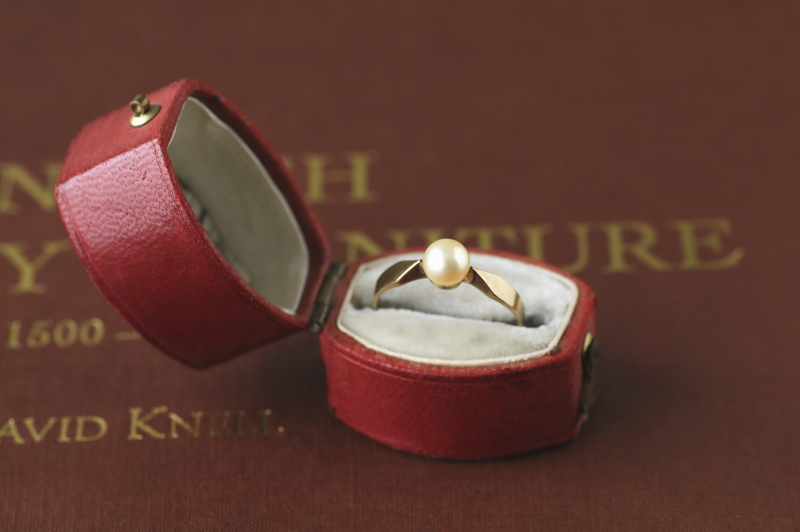 ヴィンテージパールリング　真珠の指輪　イギリス