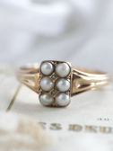 アンティークパールリング　指輪　真珠　婚約指輪　イギリス　アンティークストリュフ 20220716