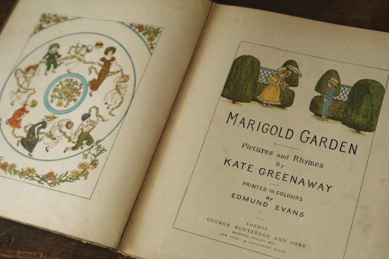 ケイト・グリーナウェイのマリーゴールドガーデン　Kate Greenaway Marigold Garden イギリス　児童書