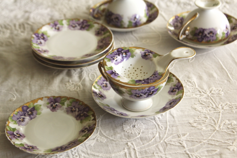 アンティークローゼンタール rosenthal bavalia スミレ ティー