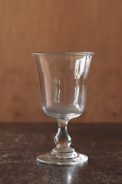 アンティークウォーターグラス　ワイングラス　吹きガラス　フランス