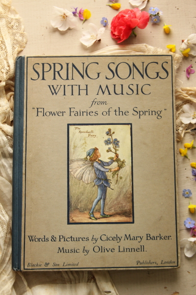 アンティークブック ボタニカルアート 妖精 cicely mary barker