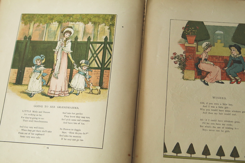 ケイト・グリーナウェイのマリーゴールドガーデン　Kate Greenaway Marigold Garden イギリス　児童書