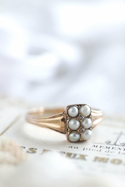アンティークパールリング　指輪　真珠　婚約指輪　イギリス