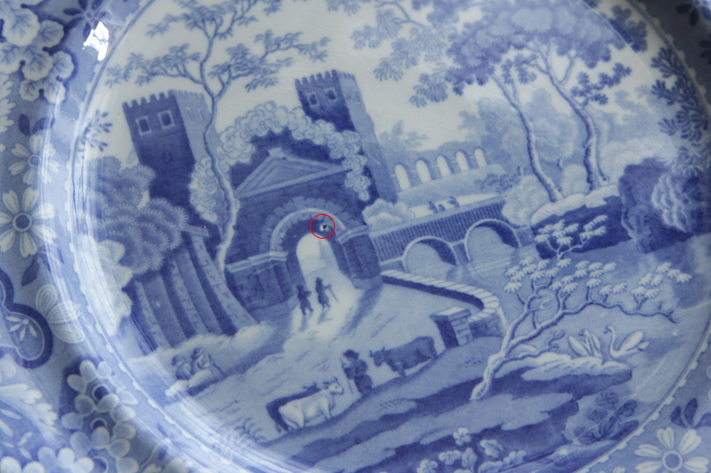 アンティークスポード　spode castle キャッスル　ブルーアンドホワイト　イギリス　ジョージアンアンティーク