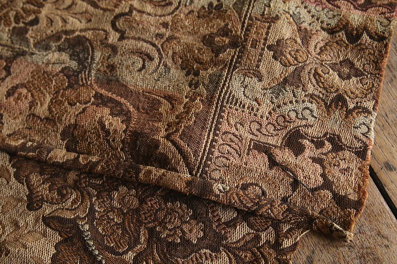 花のヴィンテージゴブラン　フランス アンティークストリュフ