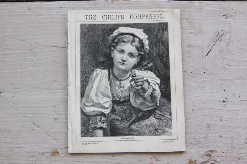 アンティークブック　古書　冊子 the child's companion ヴィクトリアン　イギリス