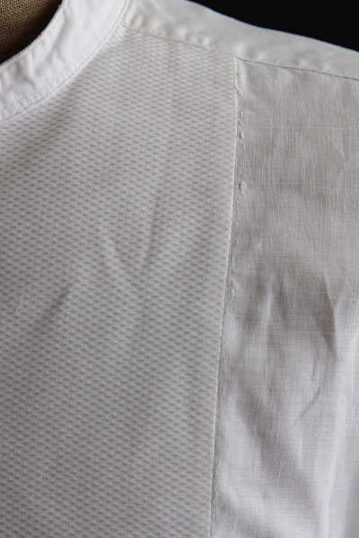アンティークリネンドレスワークシャツ　カラー　ベスト　ボウタイ　イギリス　オースチンリード　ohm&webster