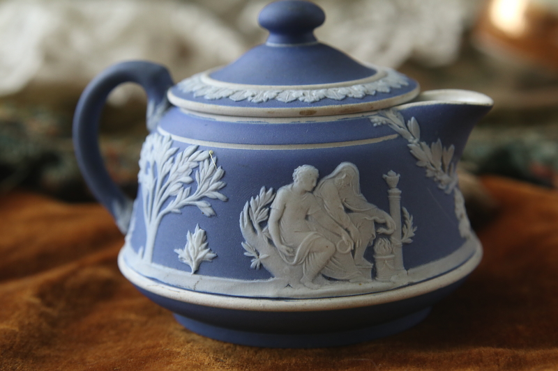 アンティークウエッジウッド WEDGWOOD ジャスパーウェアポット　イギリス