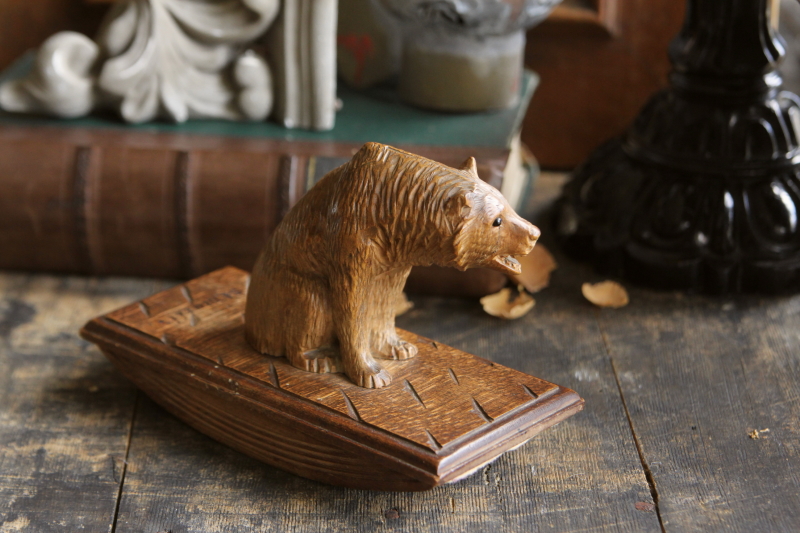 【稀少】Black Forestの木彫り熊のブロッター　ブラックホレスト 稀少】Black Forestの木彫り熊のブロッターブラックホレスト