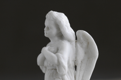 アンティークビスク天使像　祈りの天使　フランス