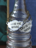 アンティーク琺瑯ブランデータグ　EAU-DE-VIE FANTAISIE　フランス　アンティークストリュフ 20230720
