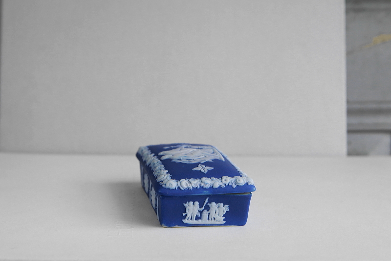 ジャスパーウェアマッチボックス　wedgwood ウエッジウッド　イギリス　アンティークストリュフ