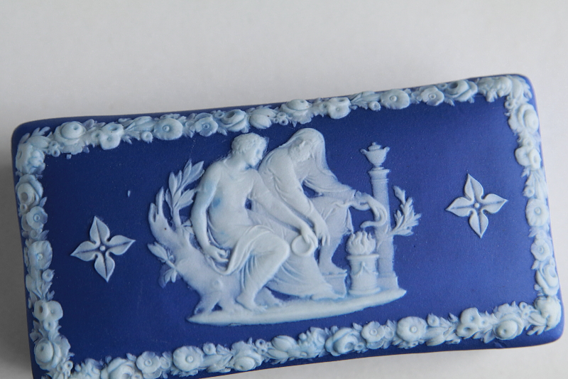 ジャスパーウェアマッチボックス　wedgwood ウエッジウッド　イギリス　アンティークストリュフ